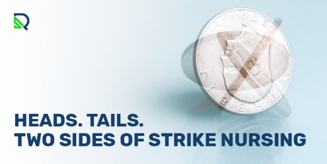 illustration of a coin spinning between heads and tails