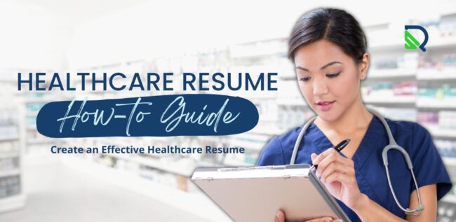 nurse writing a resume